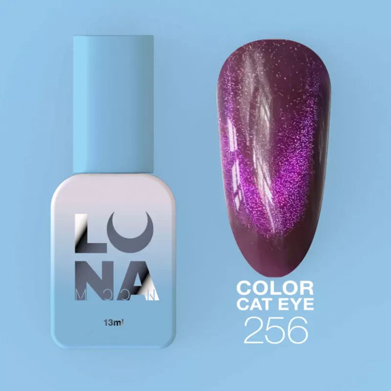 Esmalte semipermanente LunaMoon 256, 13ml Cat Eye — Photo 2