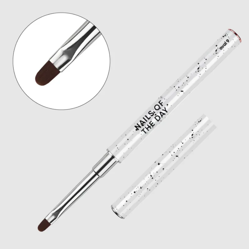 NAILSOFTHEDAY Professional Brush Oval 9mm — Photo 2