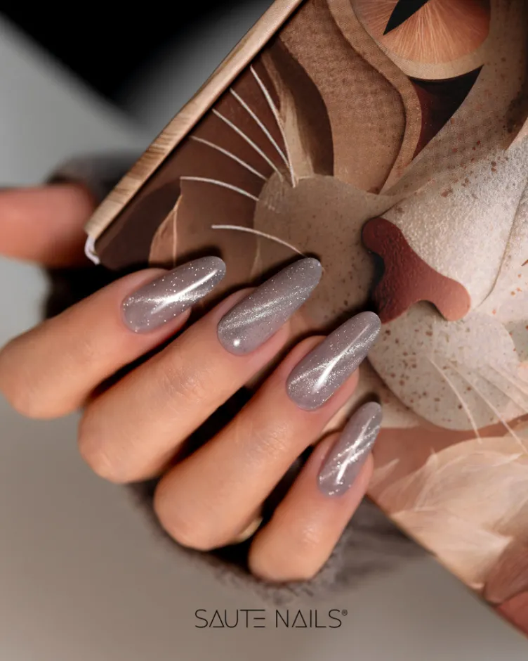 Saute Nails Esmalte semipermanente Cat Eye E16, 8ml — Photo 2