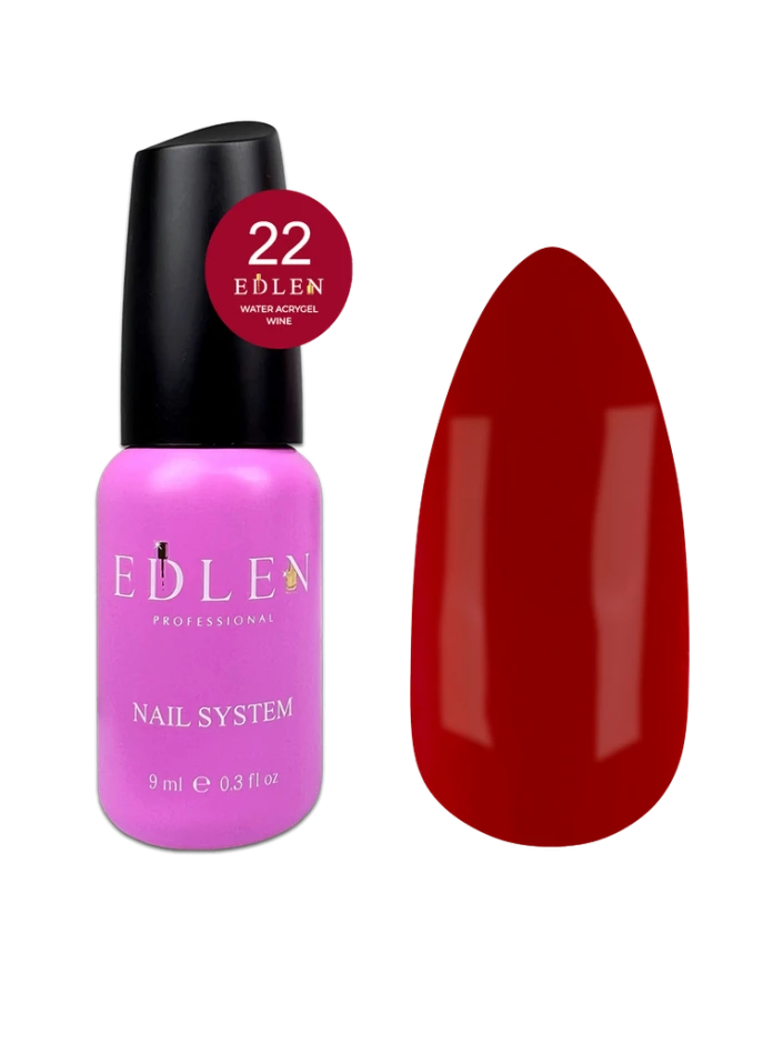 Edlen Water Acrygel 22 Wine, 9ml — Photo 2