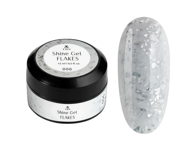 F.O.X Shine Gel Flakes 06, 15ml — Photo 2
