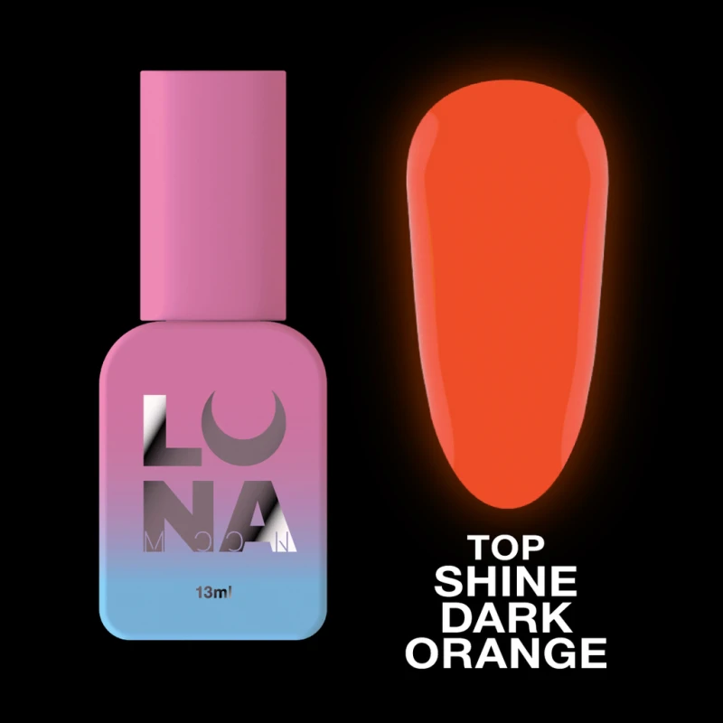 Luna Top Shine Dark Orange, 13ml — Photo 2