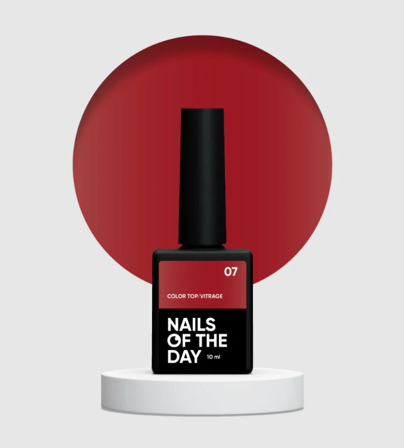 NAILSOFTHEDAY Color Top 07 Vitrage, 10ml — Photo 2