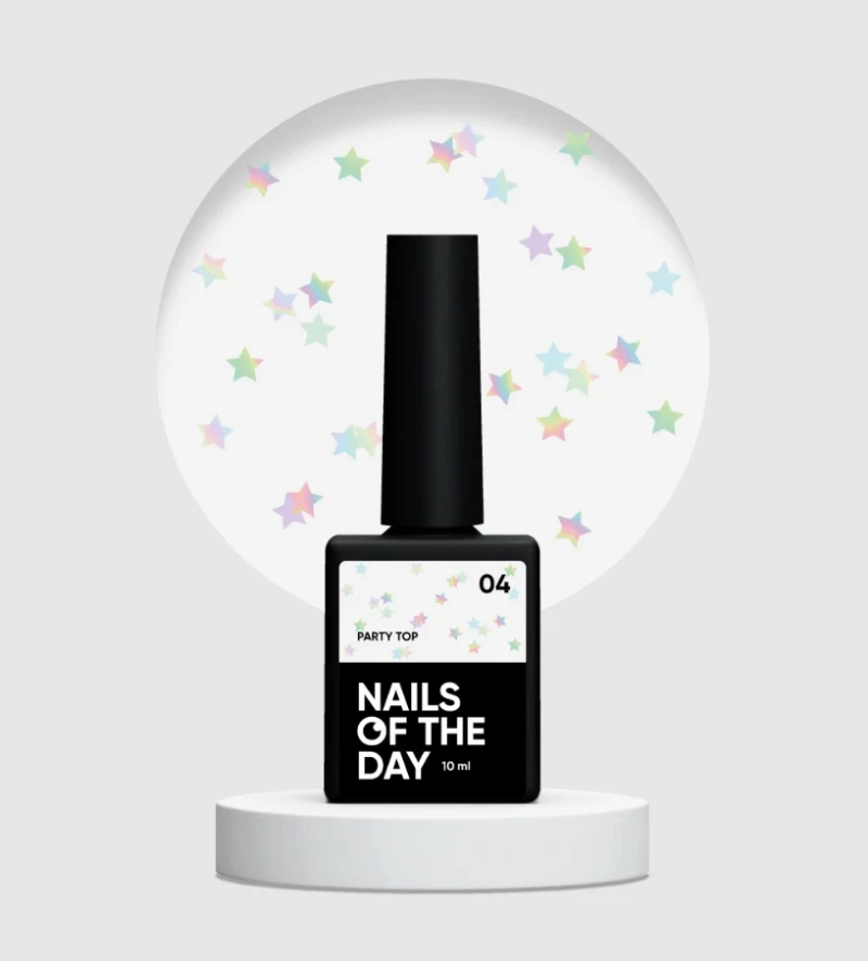 NAILSOFTHEDAY Party Top 04, 10ml — Photo 2
