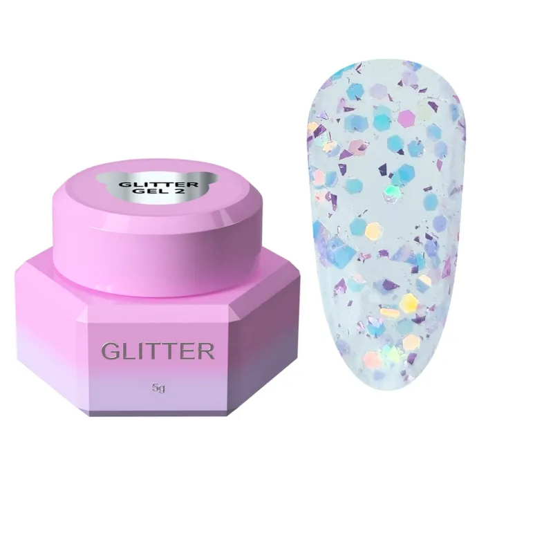 YOUARECUTE Glitter Gel 02, 5ml — Photo 2