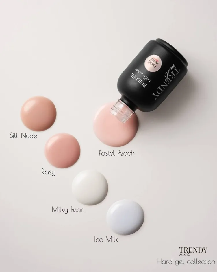 Trendy Nails Builder Hard Gel Silk Nude, 15ml — Photo 3