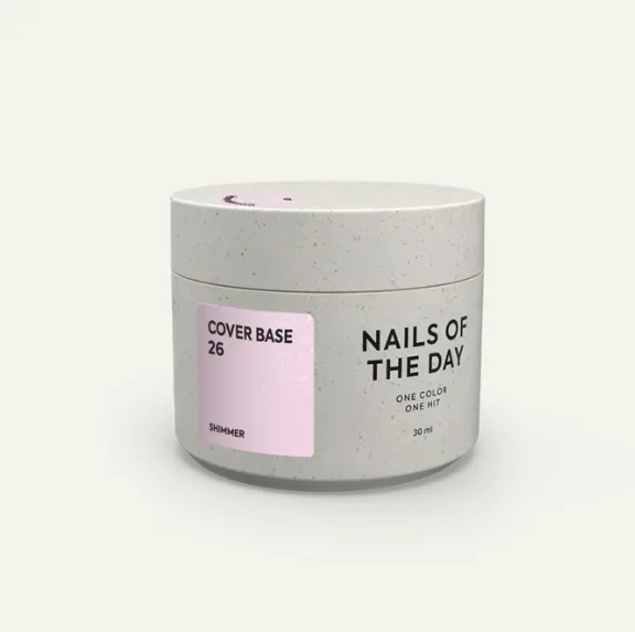 NAILSOFTHEDAY Cover base 26, 30ml Shimmer — Photo 2
