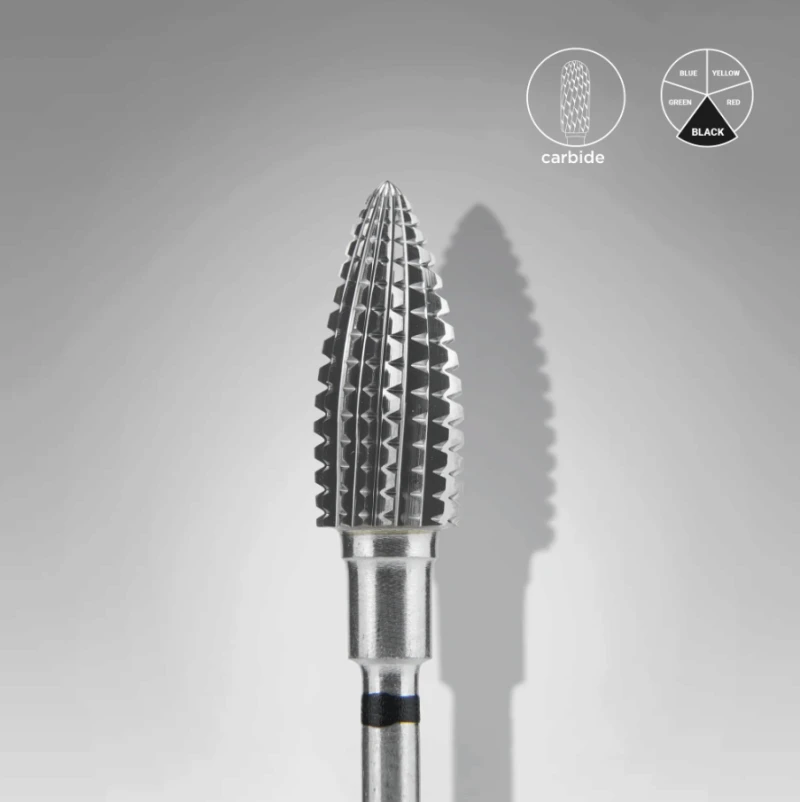 Punta de Carburo Staleks &quot;Cono Pino&quot; 6mm negro, FT110H060/14 — Photo 2