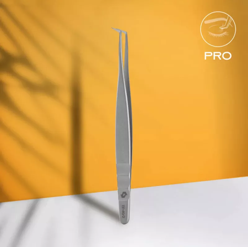 Staleks Pinzas de pestañas profesionales EXPERT 40/2 (en forma de L,70&#039;) — Photo 2