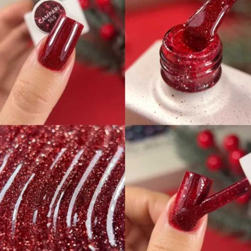 NAILSOFTHEDAY Esmalte Semipermanente Campari, 10ml — Photo 4