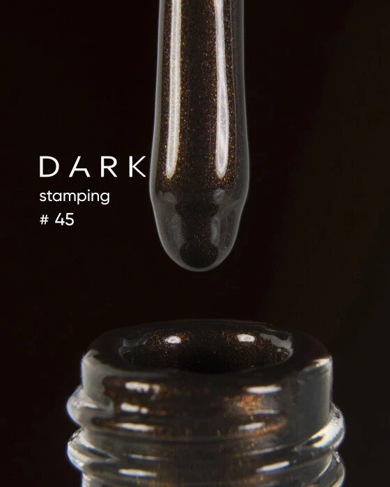 Dark by Rior Esmalte para Estampar 45 Maron metalizado, 8ml — Photo 2