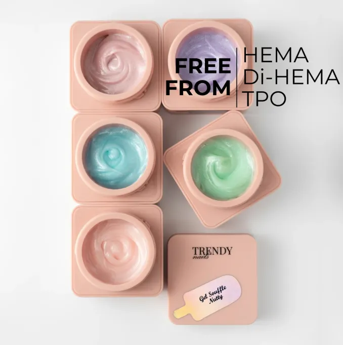 Trendy Nails Gel Souffle Coleccion Ice Cream (5geles por 15ml) — Photo 2