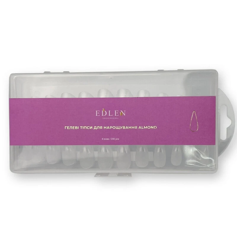 Edlen Gel Tips Almond, 240uds — Photo 2