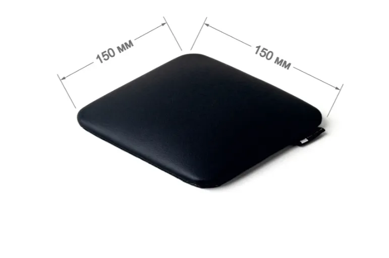 Reposabrazos para codo cuadrado, negro — Photo 3