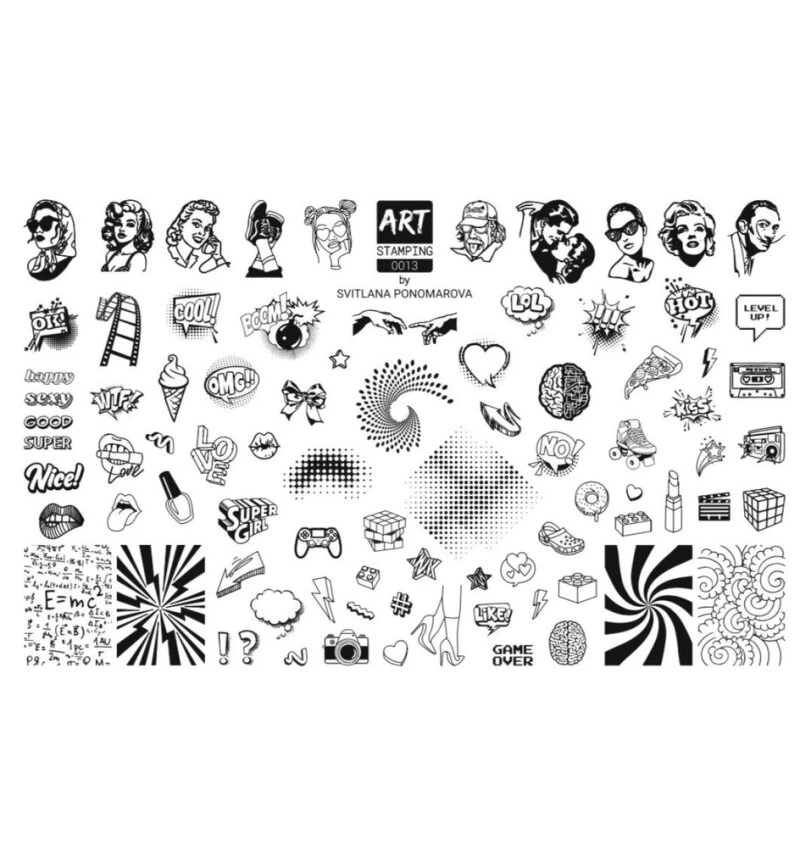 Placa Art Stamping by Vakula 0013 — Photo 2