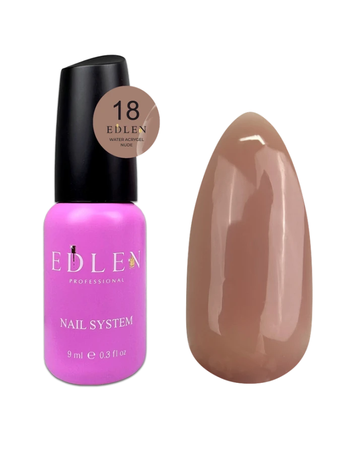 Edlen Water Acrygel 18 Nude, 9ml — Photo 2