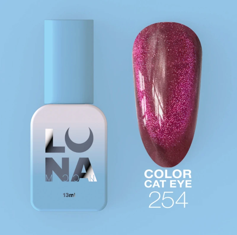 Esmalte semipermanente LunaMoon 254, 13ml Cat Eye — Photo 2
