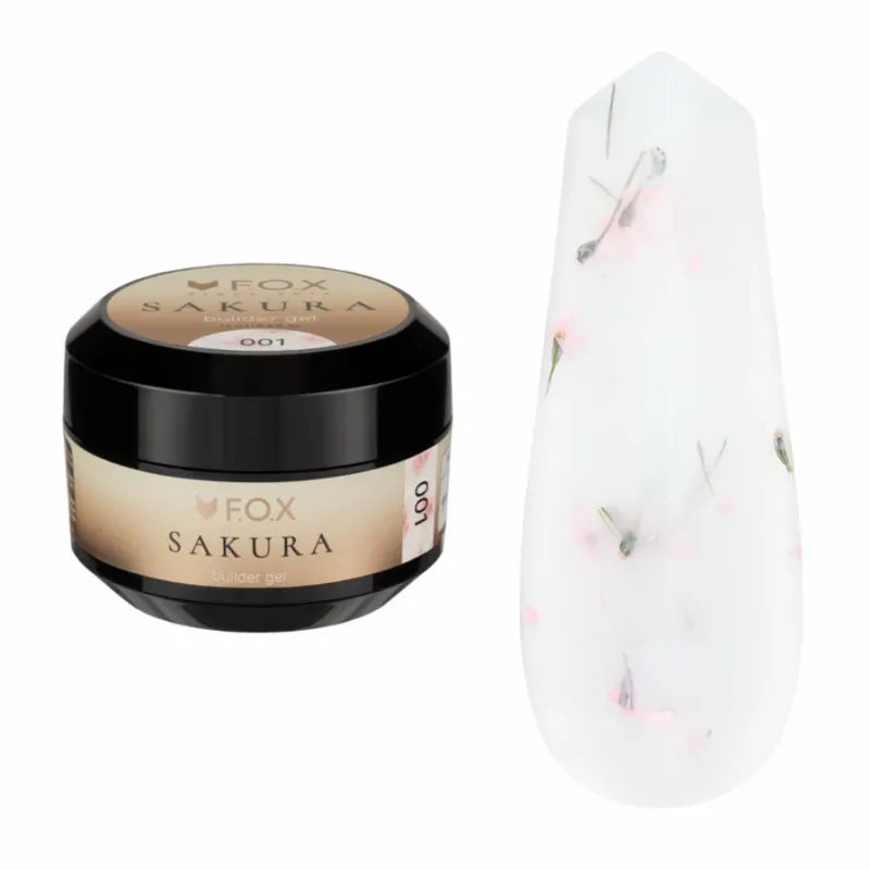 F.O.X Sakura builder gel 01, 15ml — Photo 2