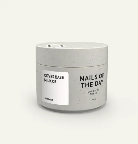 NAILSOFTHEDAY Cover base milk 05 Shimmer, 30 ml — Photo 2