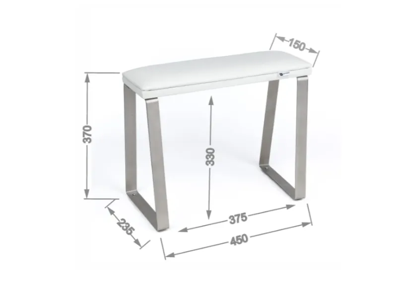 Reposapiés para pedicura, blanco — Photo 4