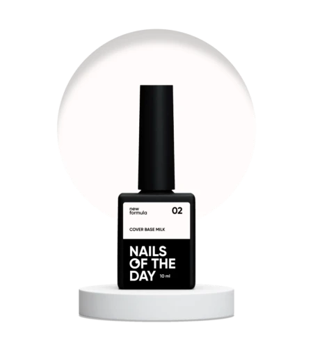 NAILSOFTHEDAY Cover base milk 02, 10 ml new formula — Photo 2