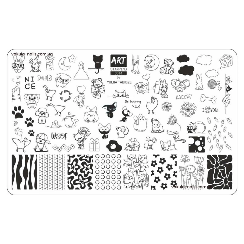 Placa Art Stamping by Vakula 0014 — Photo 2