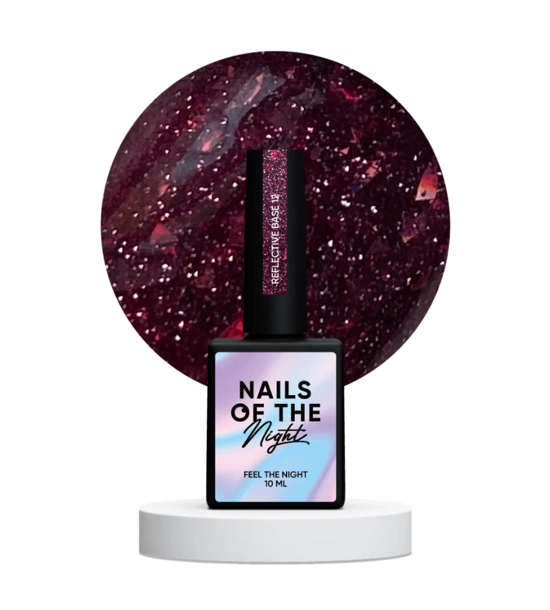 NAILSOFTHENIGHT Reflective base 12, 10 ml — Photo 2