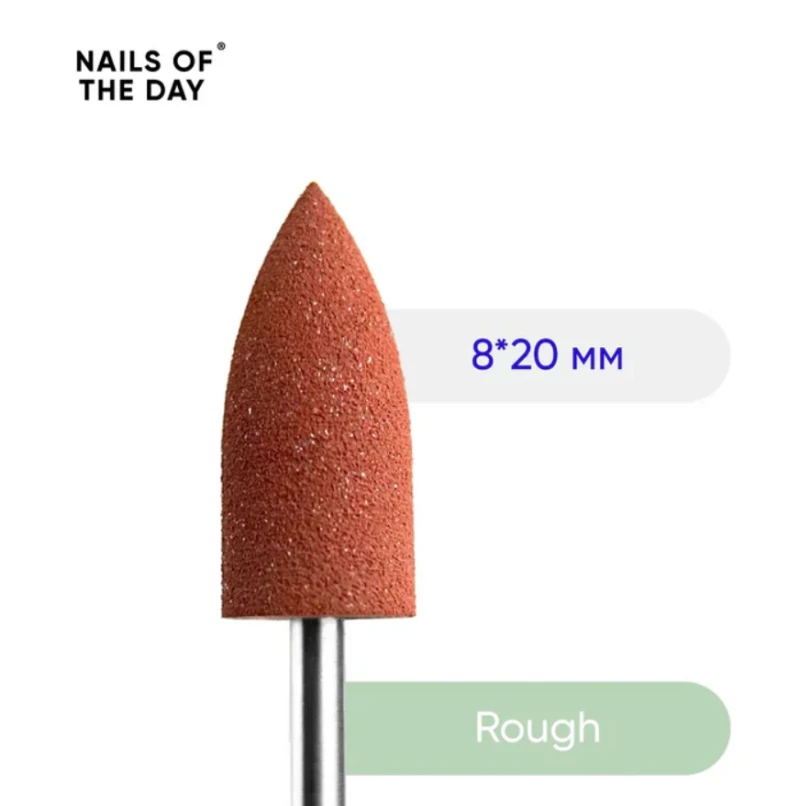 NAILSOFTHEDAY Silicone pulidor Rojo, Rough tamaño 8*20 mm. — Photo 2