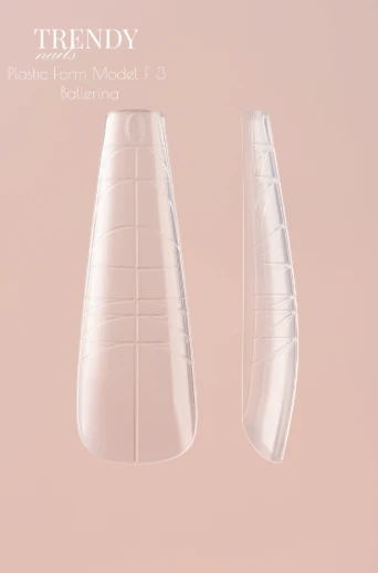 Trendy Nails Moldes Superiores Model F3 Ballerina (140uds) — Photo 2