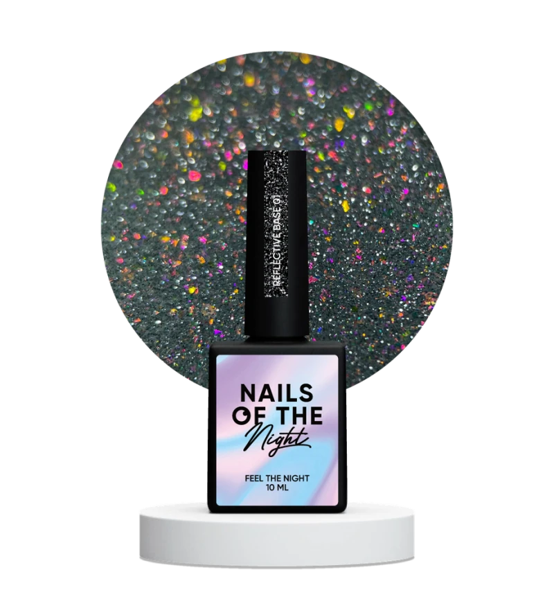 NAILSOFTHENIGHT Reflective base 01, 10 ml — Photo 4