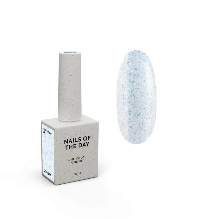 NAILSOFTHEDAY Party Top 09, 10ml — Photo 2