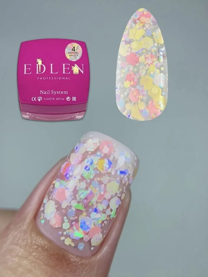 Edlen Confetti Glitter 04, 5ml — Photo 2