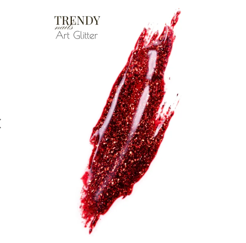 Trendy Nails Art Glitter Red, 5ml — Photo 2
