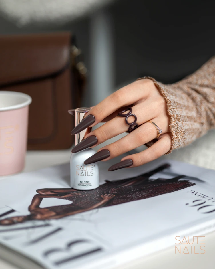 Saute Nails Coleccion Mocha Essence (3 esmaltes+Smooth Top) — Photo 3