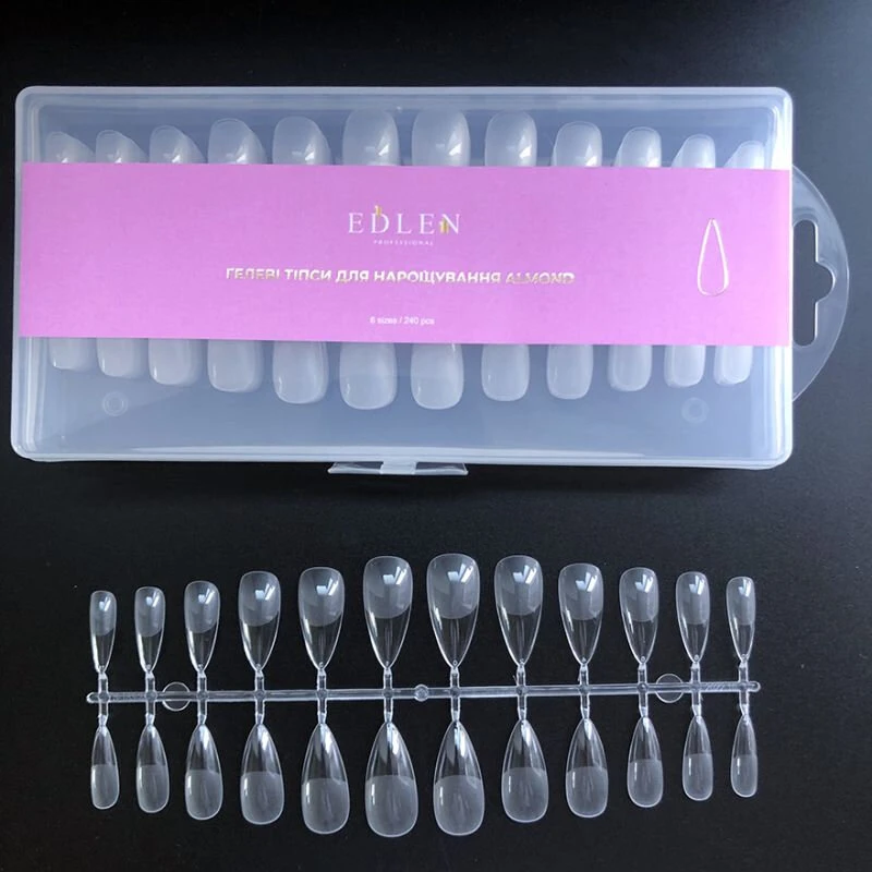 Edlen Gel Tips Almond, 240uds — Photo 3