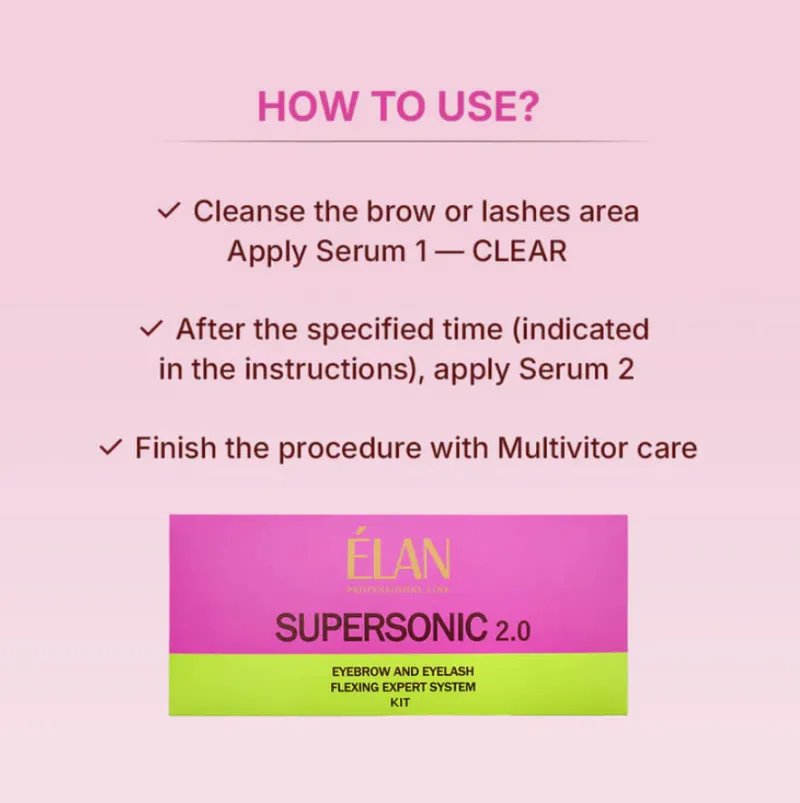 ELAN Eyebrow and Eyelash Flexing Expert System "SUPERSONIC" 2.0 Kit en sobres — Photo 4