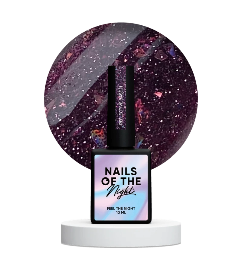 NAILSOFTHENIGHT Reflective base 11, 10 ml — Photo 2
