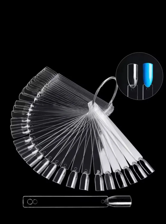 Tips Muestrario Cuadrado, 50uds (transparente) — Photo 2