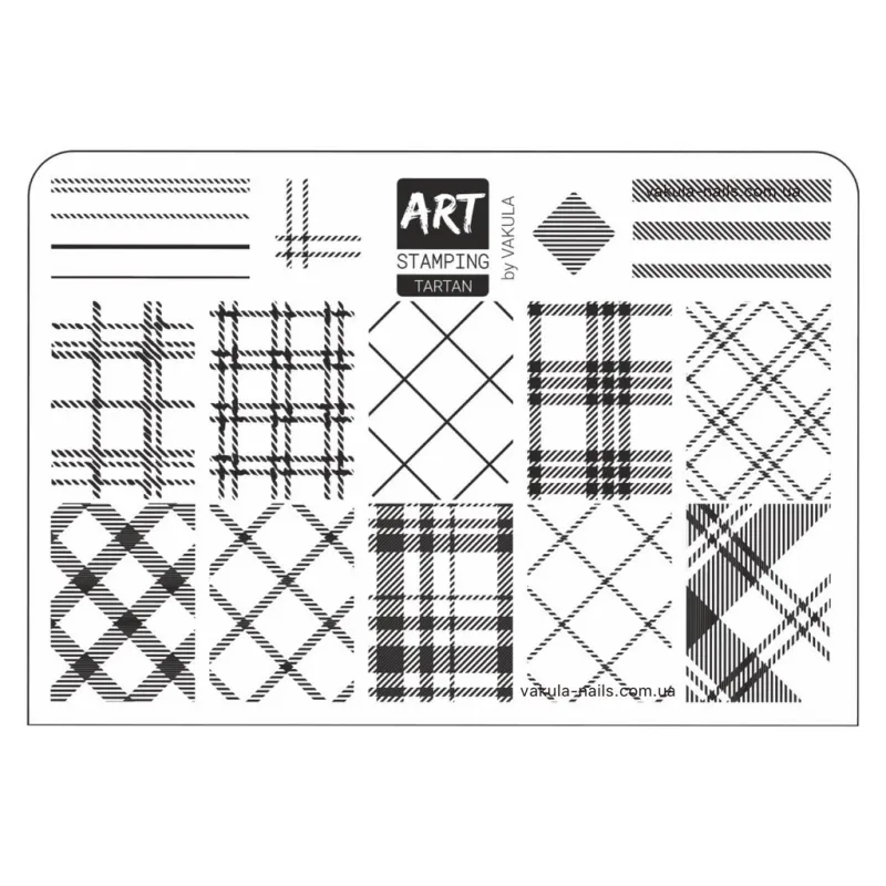 Placa Art Stamping by Vakula Tartan (mini) — Photo 2