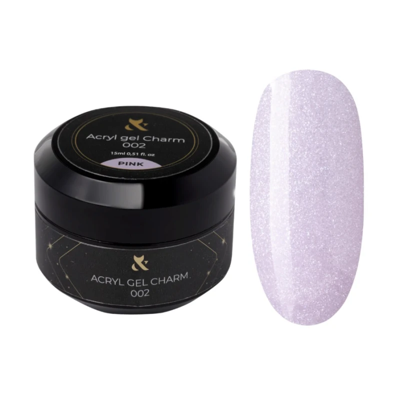 F.O.X Acryl Gel Charm 002, pink 15ml — Photo 2