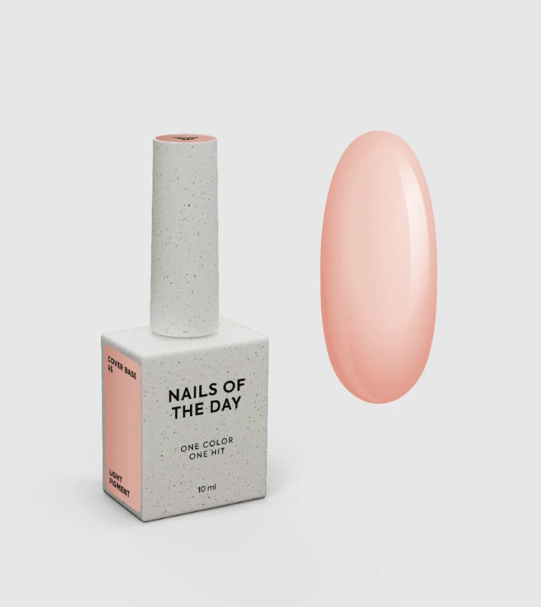 NAILSOFTHEDAY Cover base 45 light pigment, 10ml — Photo 2