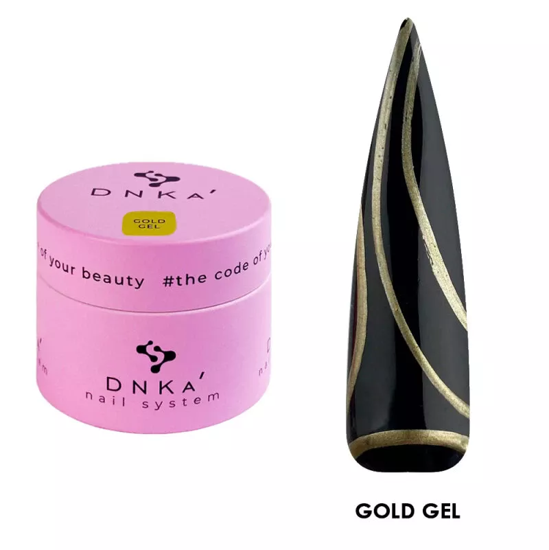 DNKA Gold gel metalizado, 5ml — Photo 2
