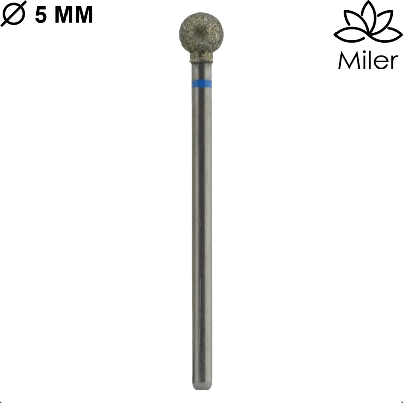 Miler, kit de 5 fresas diamantes M801m050, azul — Photo 2