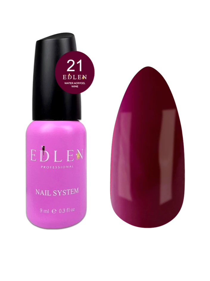 Edlen Water Acrygel 21 Wine, 9ml — Photo 2