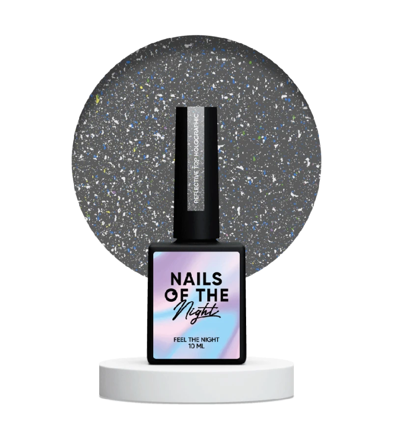 NAILSOFTHENIGHT Reflective Top Holographic, 10ml — Photo 4