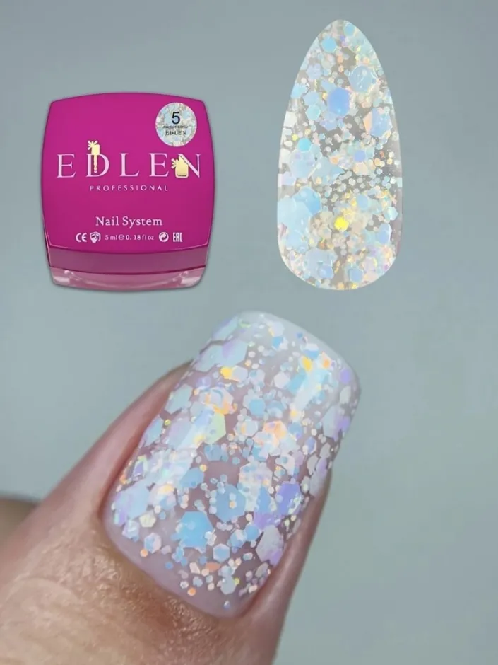 Edlen Confetti Glitter 05, 5ml — Photo 2