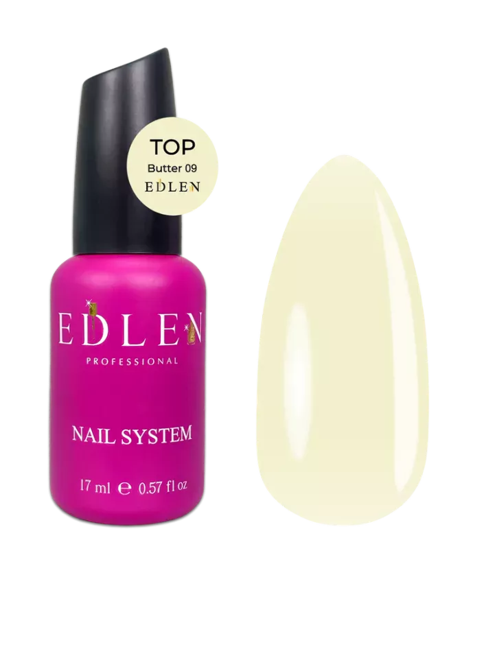 Edlen Top No Wipe 09 Butter, 17ml — Photo 2