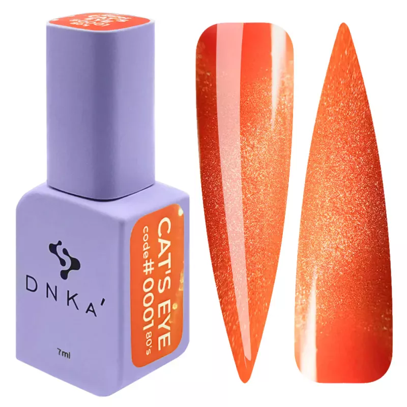 Dnka Esmalte Semipermanente Cat Eye 0001, 7ml (cat eye 80's) — Photo 2