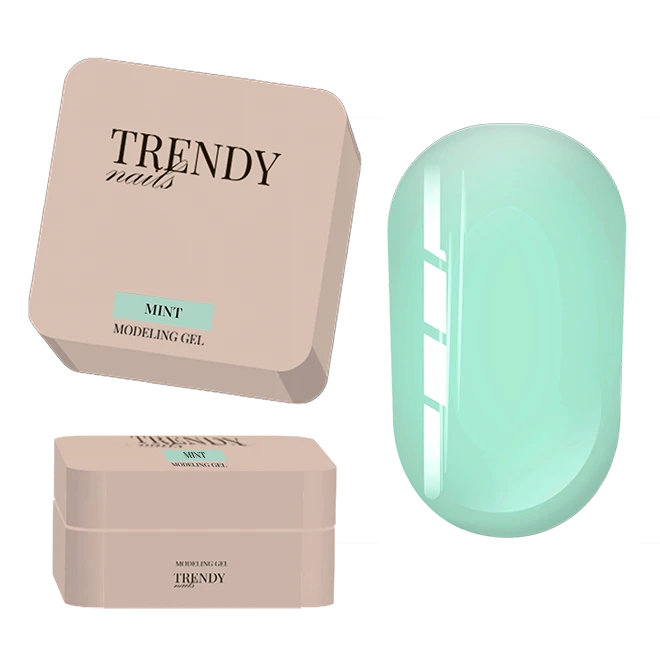 Trendy Nails Modeling Gel Mint, 30ml — Photo 2