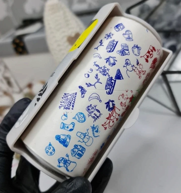 Estuche NEGRO con 1 rodillo de LIMPIEZA de estampador — Photo 3